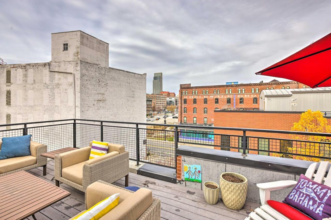 Downtown Condo With Rooftop Patio And City Views! Omaha Exterior foto